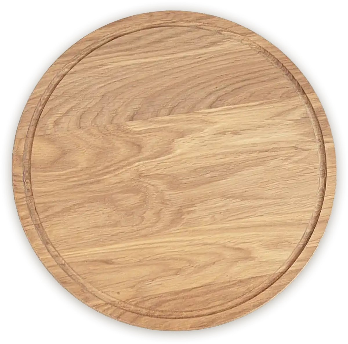 Houtenfrits-Snijplank-Borrelplank-Eikenhout-Groot-Rond-Ø40cm-Sapgeul-Gepersonaliseerd