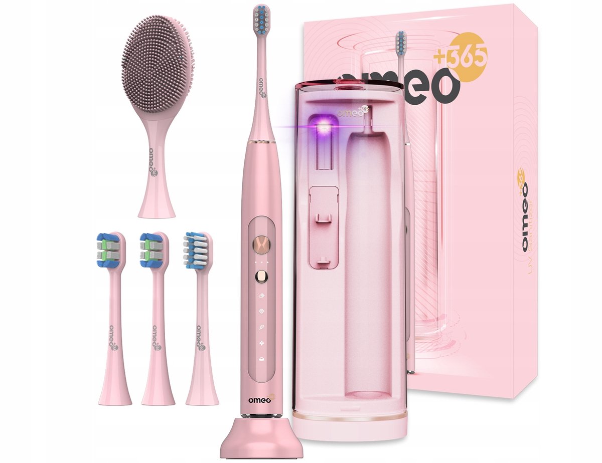 Omeo +365 UV Sanitizer - Sonische Tandenborstel - 82000 trillingen - UV-desinfecterend reisetui - 5 poetsmodi