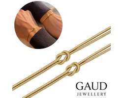 Love & Friendship Infinity Armband Set Goud – Unisex Koppel- & Vriendschapsarmband – Stainless Steel – Tijdloos Design