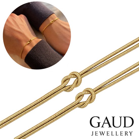 Bracelet Infinity Love & Friendship Goud – Bracelet de Couple & Amitié Unisexe – Acier Inoxydable – Design Intemporel