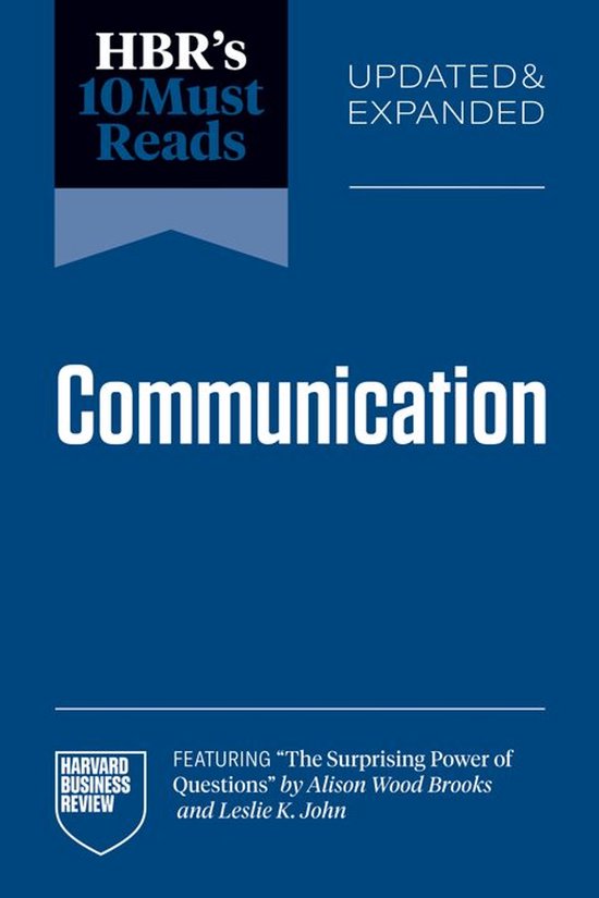 HBR's 10 Must Reads - HBR's 10 Must Reads on Communication,  ... - cover