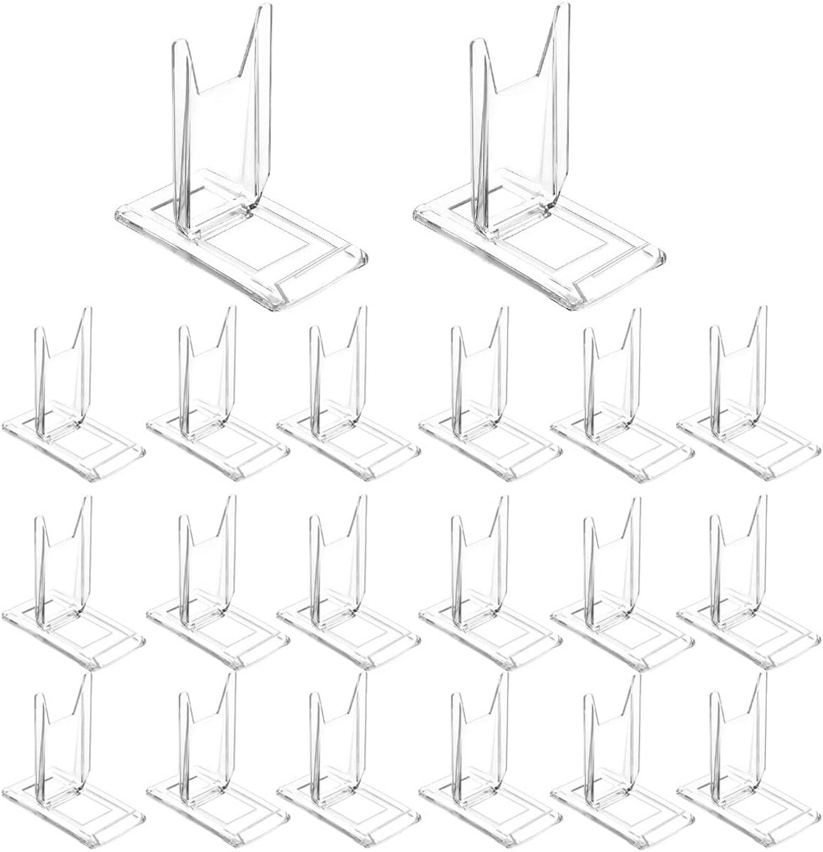 20 Stuks Doorzichtige Acryl Standaards voor het Displayen van Verzamelobjecten en Boeken