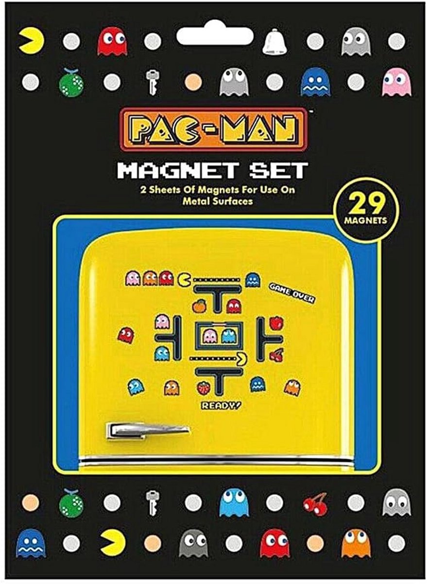 Set van 29 Pac-Man Koelkastmagneten - Officiële Gaming Merchandise