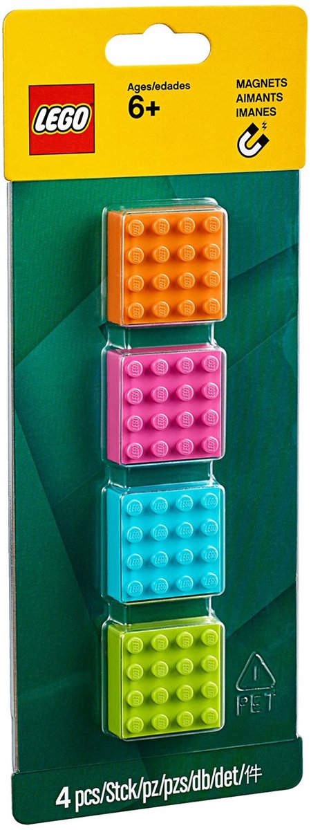 LEGO 4x4 Steenvormige Magneten - 853900
