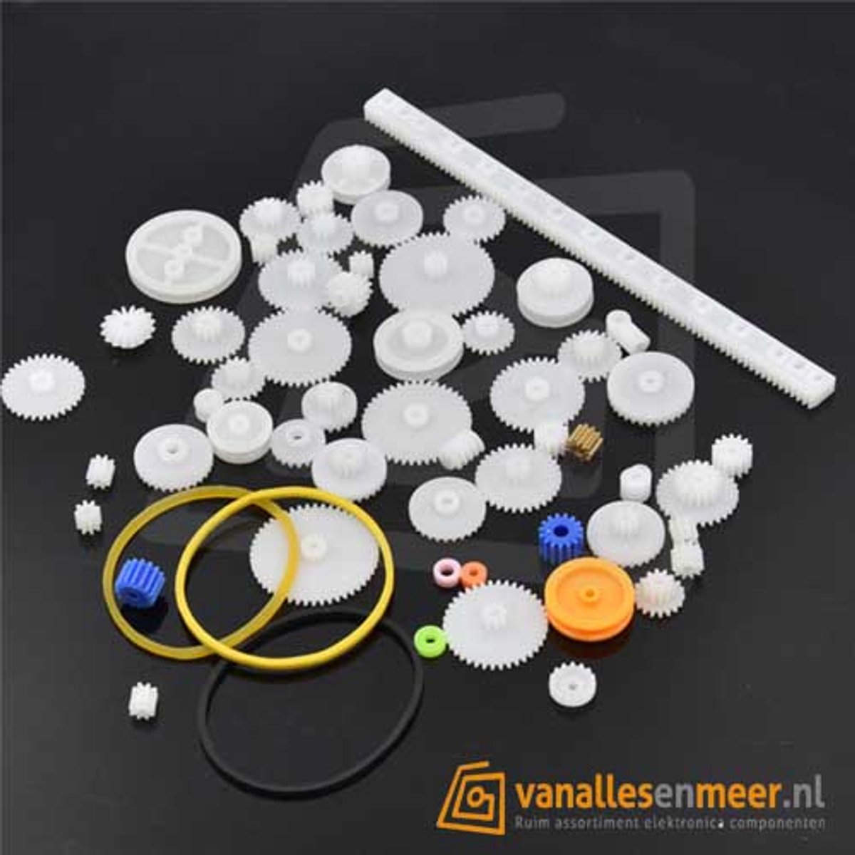 Plastic tandwielen set 75 stuks assortiment