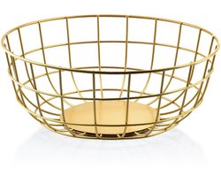 MONTEX - Cedric Bowl L 31,5 x h13cm decoratieve kunst - Metaal - Goudkleurig