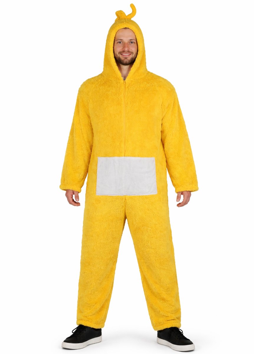 Carnavalskleding - Onesie - Geel - XL - 186 - 200 cm - Kostuum - Dames & Heren - Verkleed als Kinderfiguren - Volwassenen