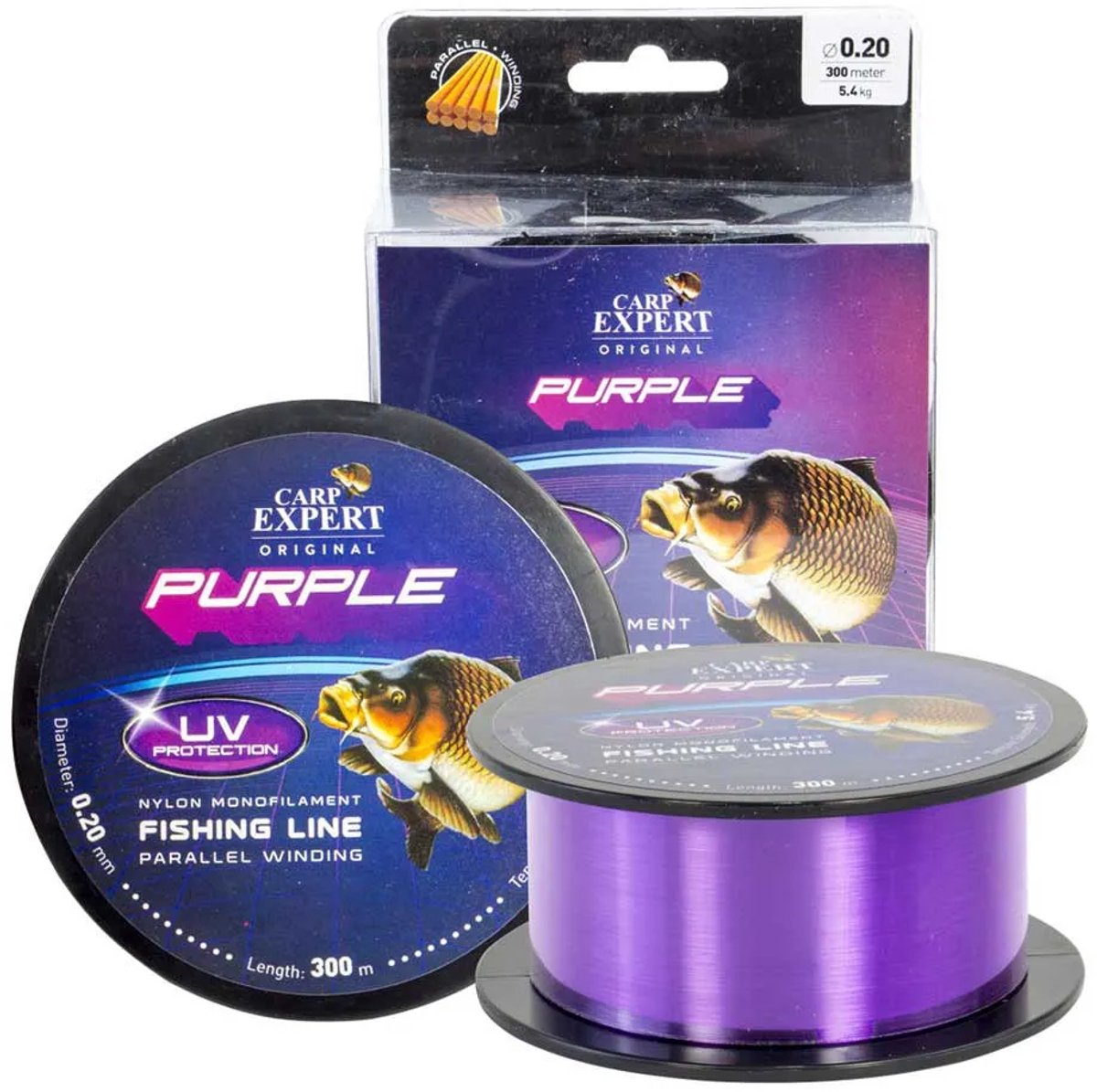 Carp Expert Uv 1000 M Monofilament Paars 0.300 mm