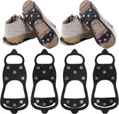 Antislip schoenspikes voor de winter, met 10 roestvrijstalen tanden