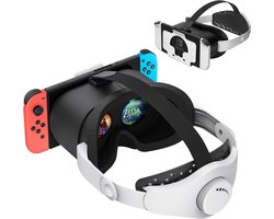 Namajunas - VR-bril geschikt voor Nintendo Switch/Switch OLED - met verstelbare HD-lenzen - 3D VR (Virtuele Realiteit) - Headset Games Accessoire Set - Switch VR Labo-bril Bril