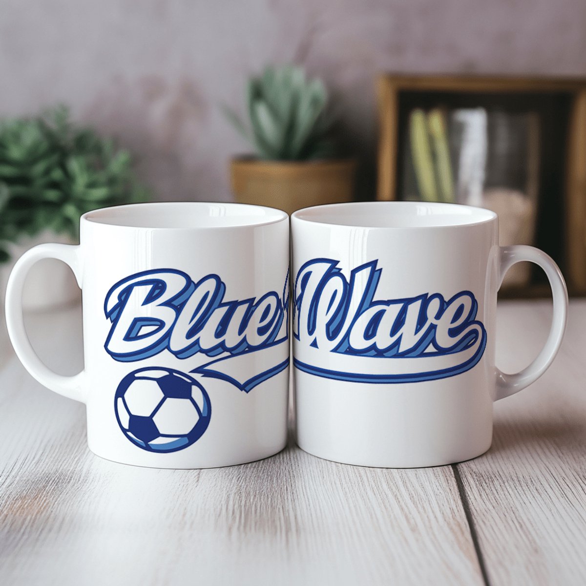 Mok - Blue Wave - Het Perfecte cadeau voor het WK