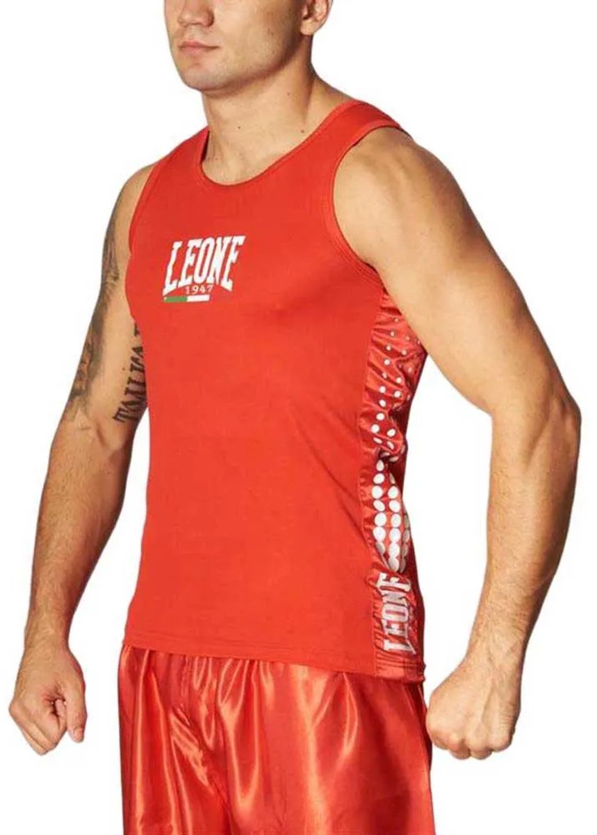 Leone1947 Ab726 Mouwloos T-shirt Rood 2XL Man