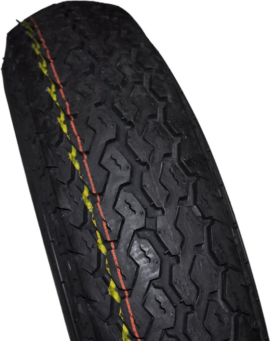 Roue complète 10 pouces - Pneu 4.50-10 + jante - Pas Opel: 4x100 - 400 kg - 6PR - Diamètre moyeu 60 mm