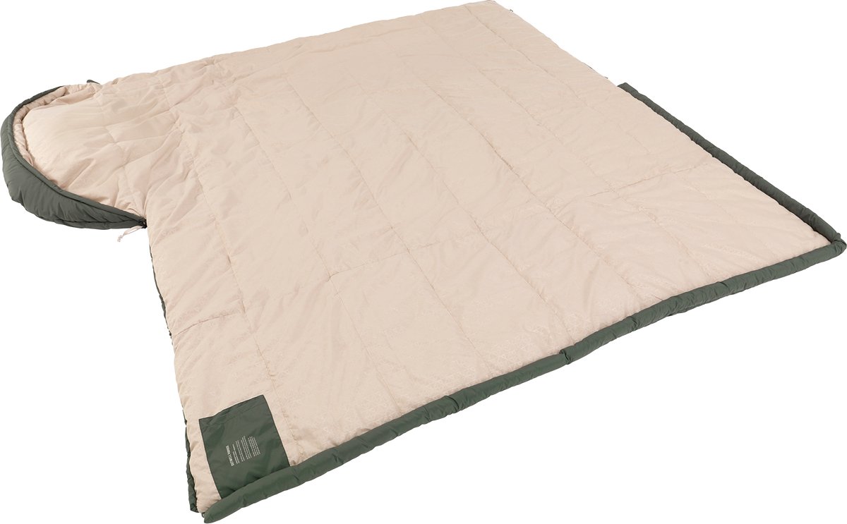 Outwell Caldera Lux XL Green Slaapzak Dekenmodel +8 C 220 x 100 cm