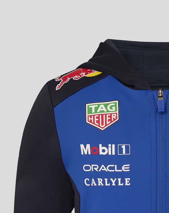 Red Bull Racing Teamline Kids Hoody met Rits 2026 Maat JM (140-146) - Max Verstappen - Isack Hadjar van Merkloos — afbeelding 4