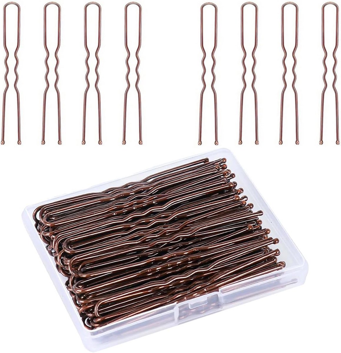 200 Stuks Haarspelden 6 cm - Professionele Knotspelden voor Kapsels en Haarstyling
