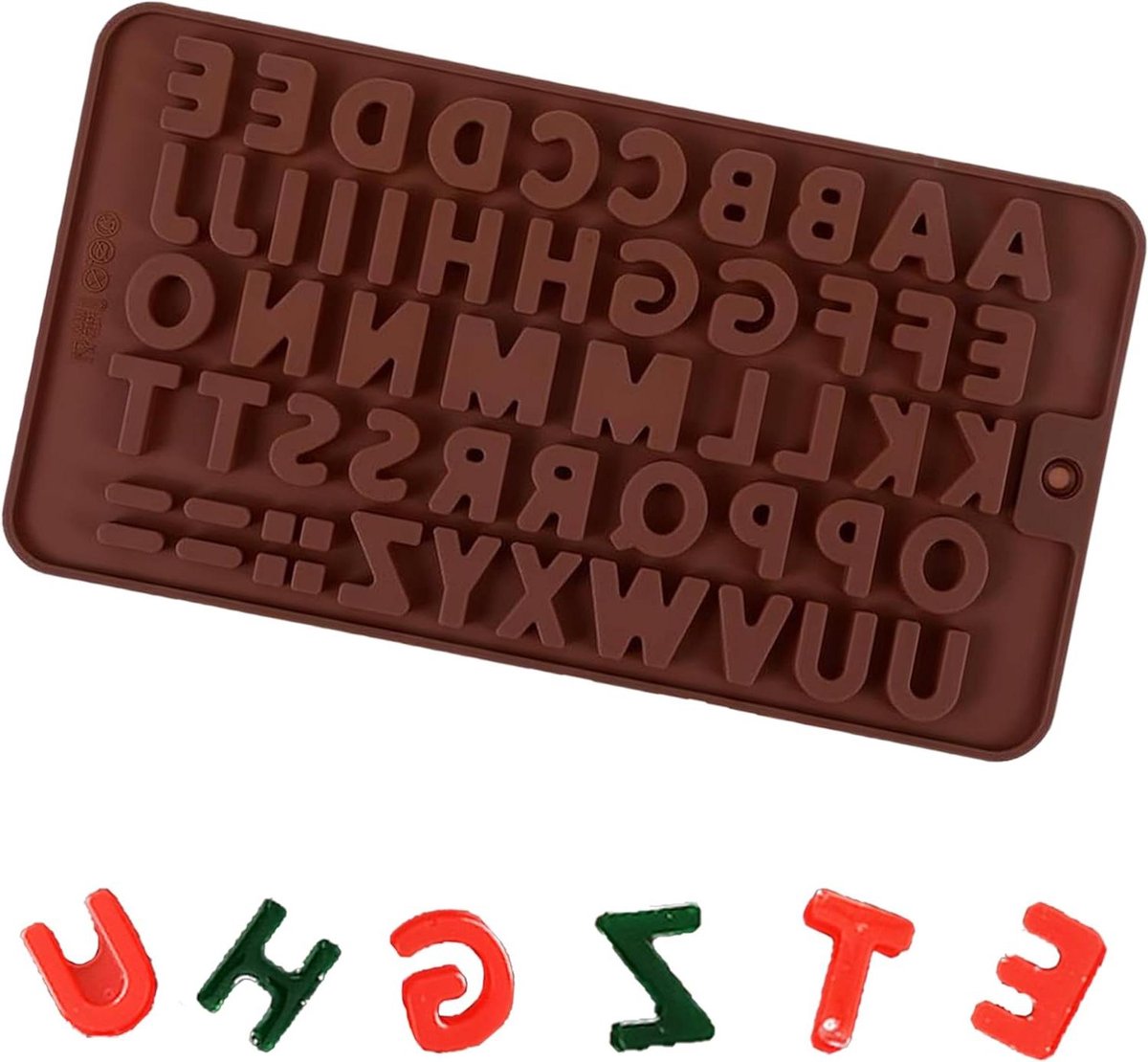 Siliconen Chocoladevorm Alfabet Mini-vormen Taartdecoratie Symbolen