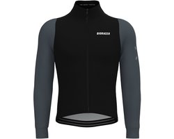 BIORACER Tempest Light - Wielervest Winter/Tussenseizoen - Heren - Zwart-Antraciet - Winddicht & Lichte Thermische Stof - Maat XL