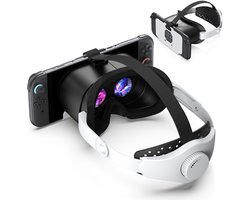 Namajunas - VR-bril geschikt voor Nintendo Switch 2 - Switch 2 Virtual Reality VR-bril met verstelbare HD-lenzen en comfortabele hoofdband - 3D VR (Virtuele Realiteit) - Headset Games Accessoire Set - Switch VR Labo-bril Bril