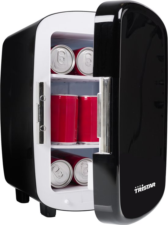 Tristar Mini Koelkast 10L – Compact Koelkast 12V/230V, Draagbaar, Uitneembare Lade, Camping & Gaming