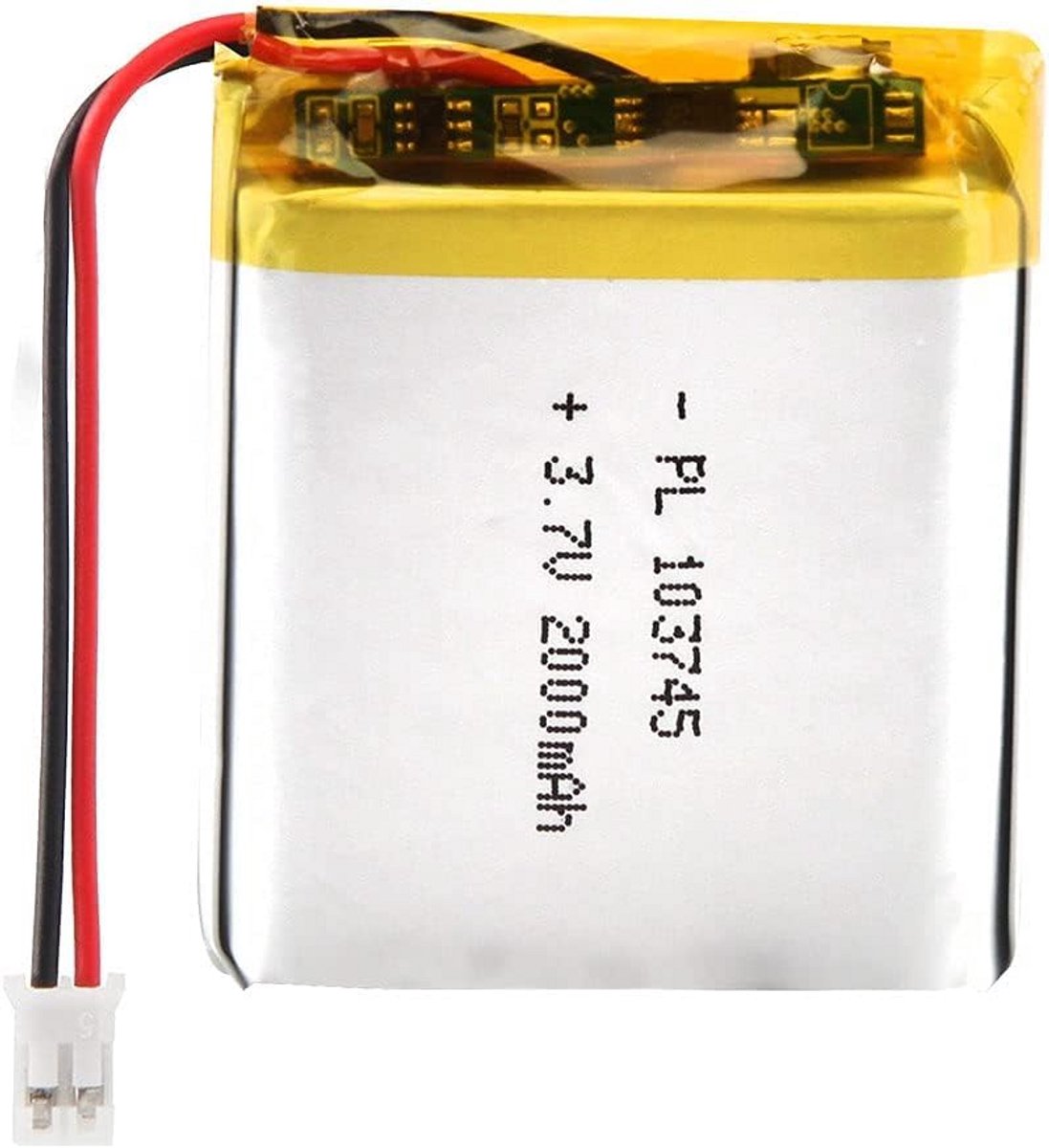 3,7 V Lipo-batterij 2000 mAh met 2P-PH-aansluiting