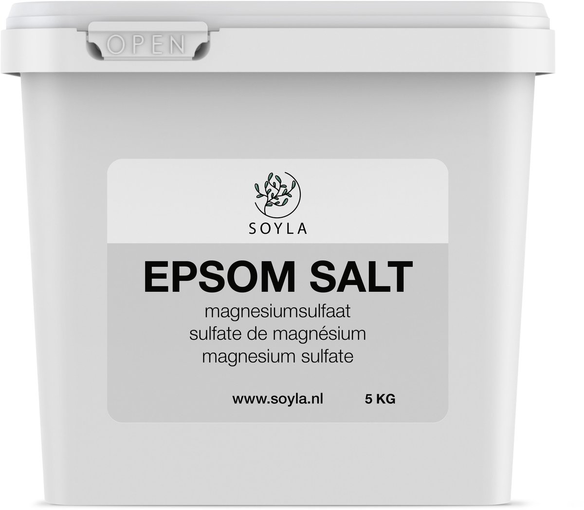 Soyla - Epsom Zout - 5 KG - Badzout - Epsom Salt - Magnesiumsulfaat