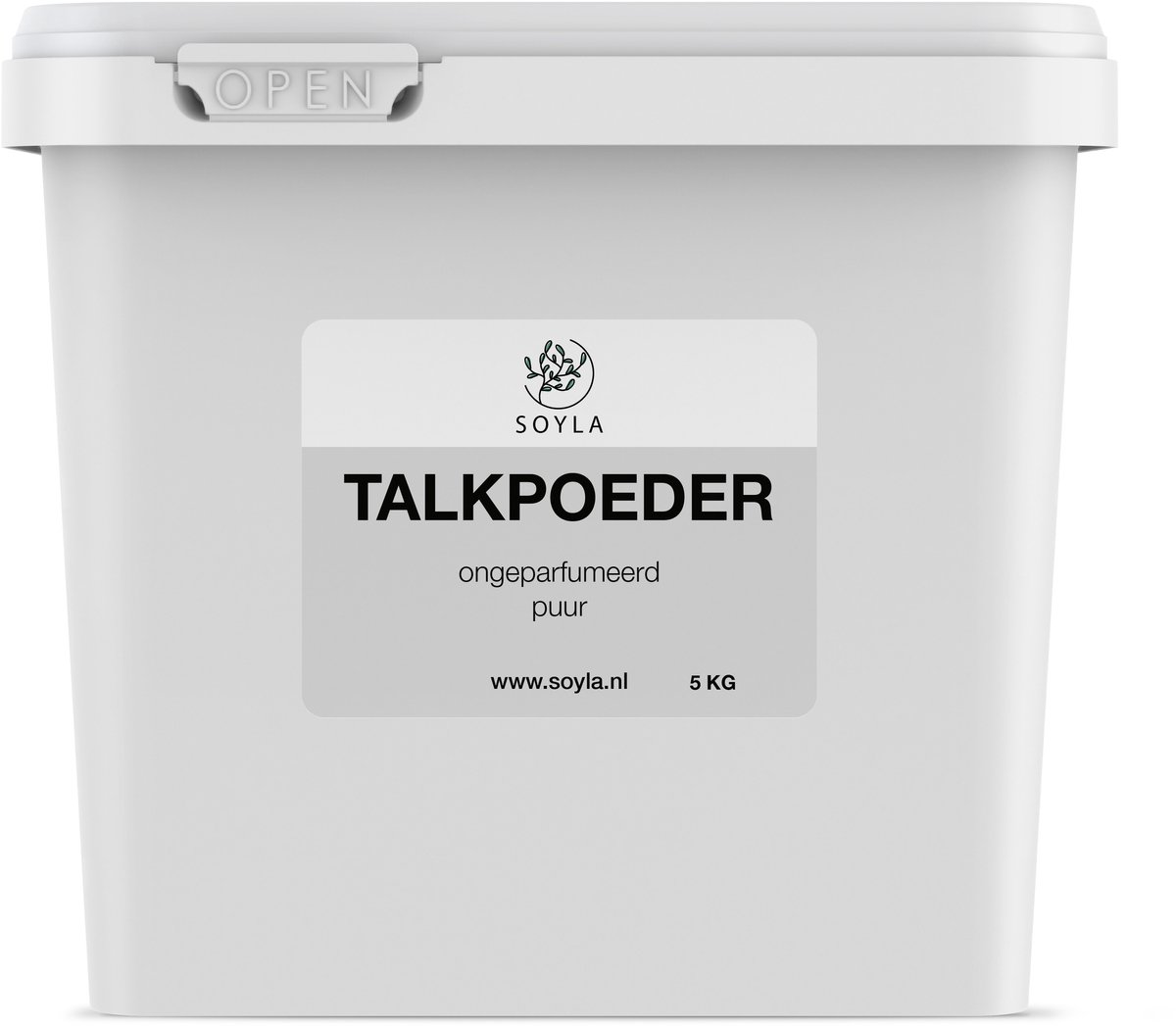 Talkpoeder - 5 KG - Farmaceutische Kwaliteit - Huidverzorging - Ongeparfumeerd - Puur en Natuurlijk - Wit