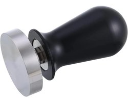 Espresso Tamper 54 mm met GeKalibreerd Compressiemechanisme - Roestvrijstaal - Zwart Afwerking