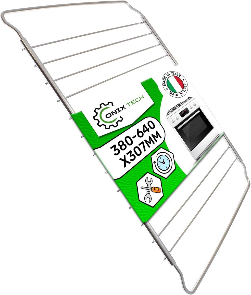 Verstelbaar Universeel Ovenrooster 380-640 x 307 mm - Gemaakt in Italië