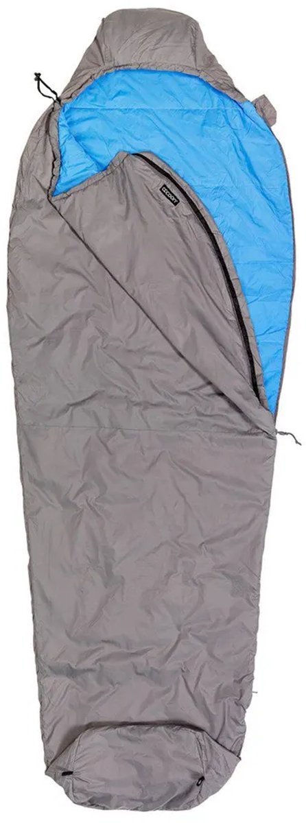 Cocoon Mountain Wanderer Deken Slaapzak Volcano Grey / Light Blue regular van Merkloos — afbeelding 3