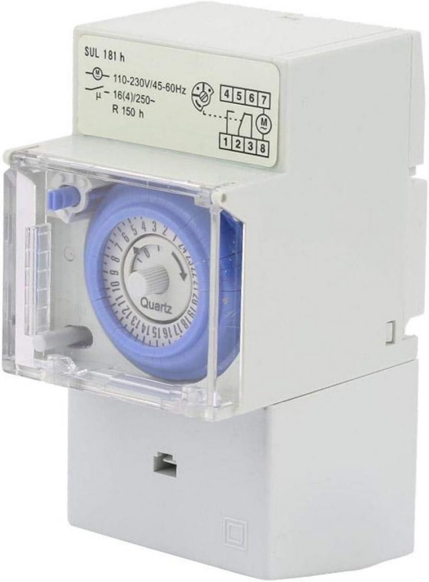 Analoge mechanische timer 110-230V 24 uur tijdschakelaar pannenkoeken bakken