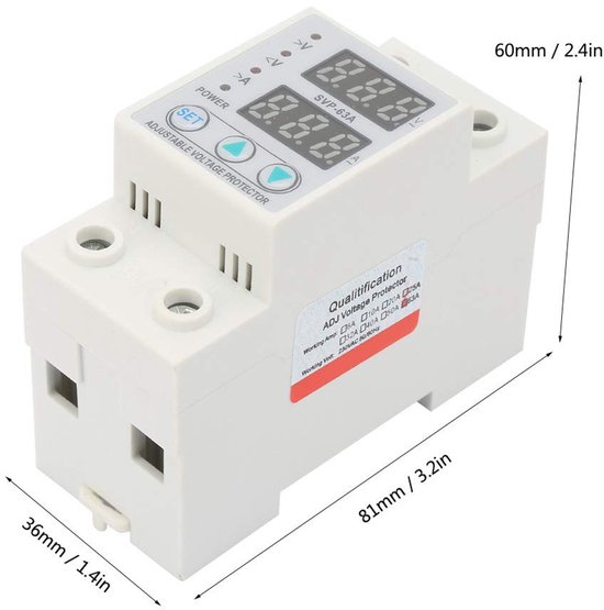 Overcurrent Protection - AC230V - 63A Voltage Current Protector ...