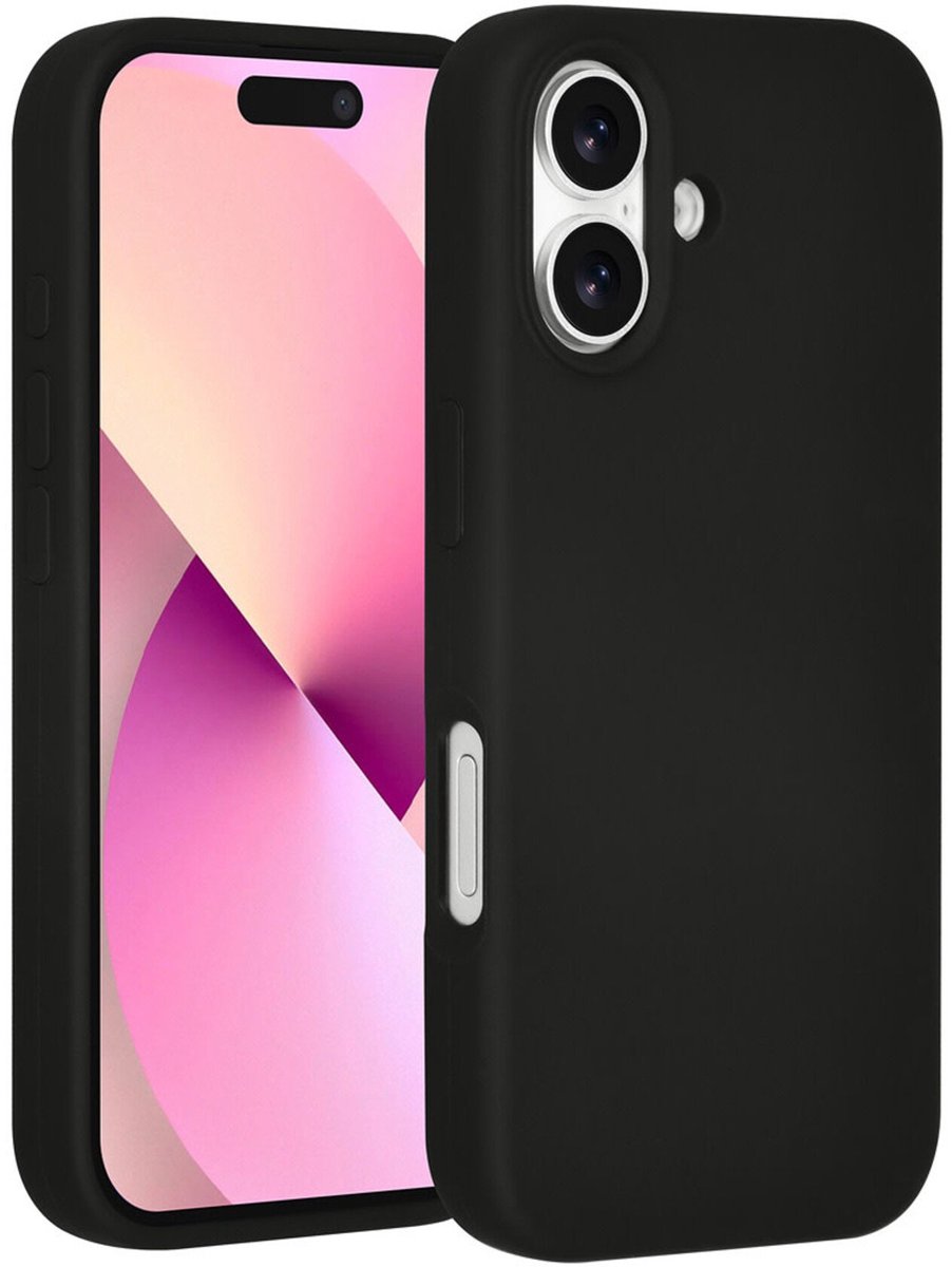 TUNIQ Back cover - iPhone 17 - Zwart - Premium Liquid Silicon - Valbescherming & Schokabsorptie