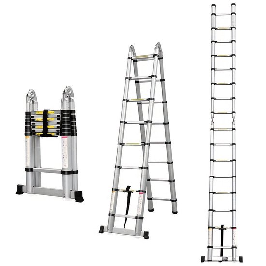 Uitklapladder – Vouwladder – Uitschuifladder – Telescopische Ladder