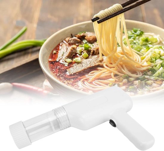 Noodle Machine Elektrisch Draagbaar met Batterij - 6 Persvormen voor Pasta - Spaghetti, Fatuccini, Lasagne van Merkloos — afbeelding 4