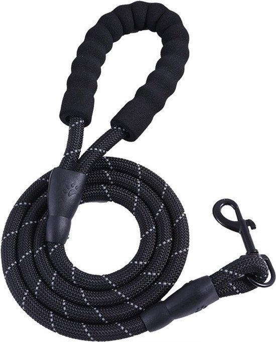Hondenriem 500cm 5 Meter Extra Sterk Zwart Hond Riem