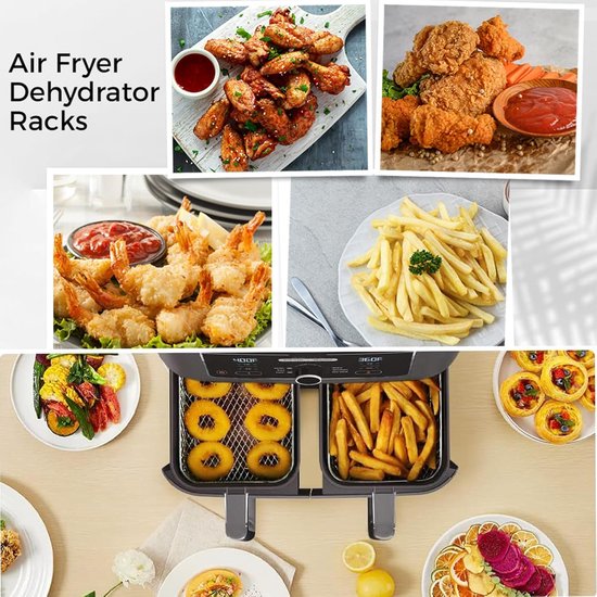 Professionele 3-in-1 Airfryer Set met Racks en Accessoires voor Gezond Koken en Bakken van Merkloos — afbeelding 2