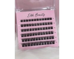 Press-on Lashes - EHH Beauty - 72 wimper stukjes - Zelf klevende wimper stukjes -Wimpers - Clusters