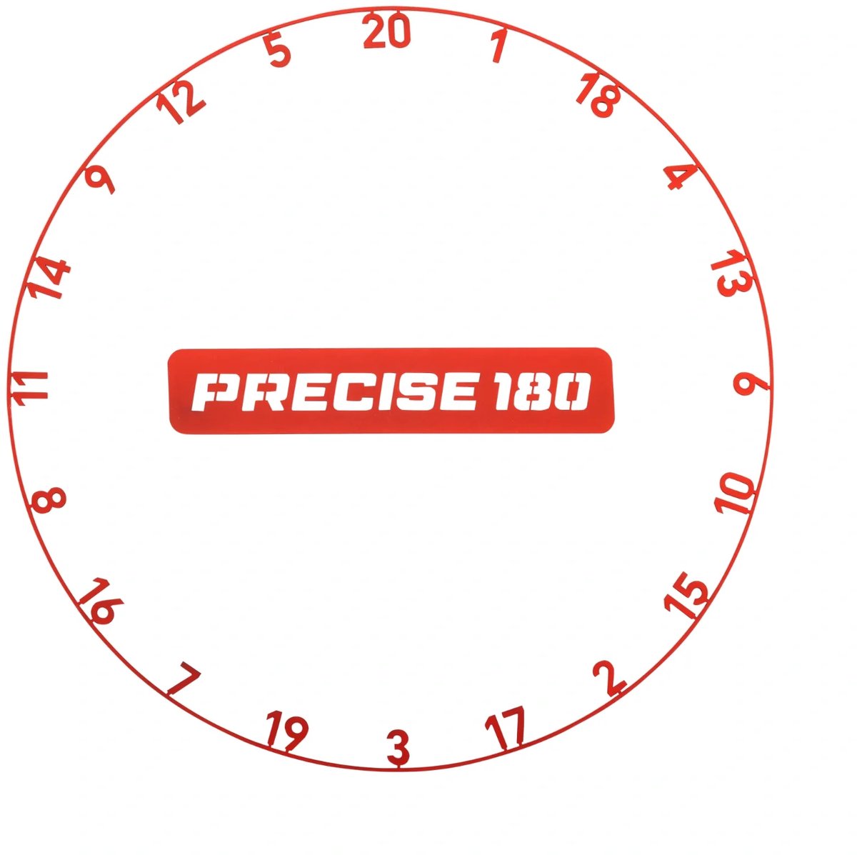 Precise180 Numberring Inferno Red - Cijferring Dartbord