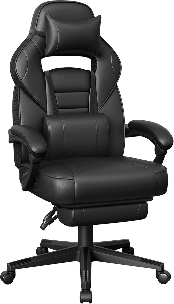 Premium Ergonomische Bureaustoel met Uitschuifbare - Uitschuifbare Voetensteun, Dikke Foam Zitting, - Medahomestore