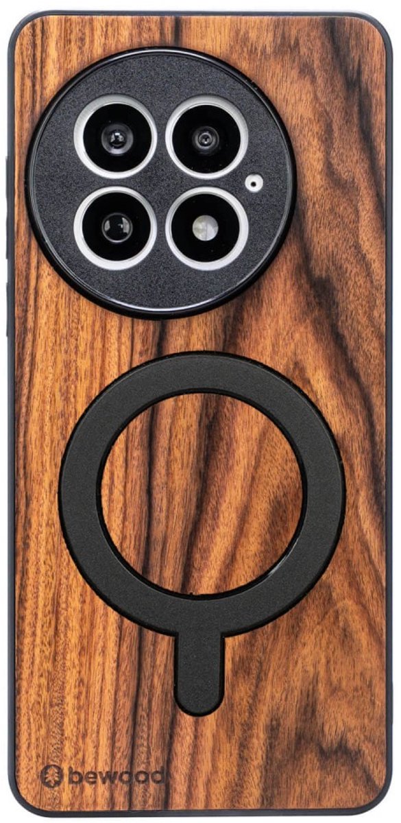 Bewood – Houten hoes – voor OnePlus 13 – Santos palissander – Met MagSafe