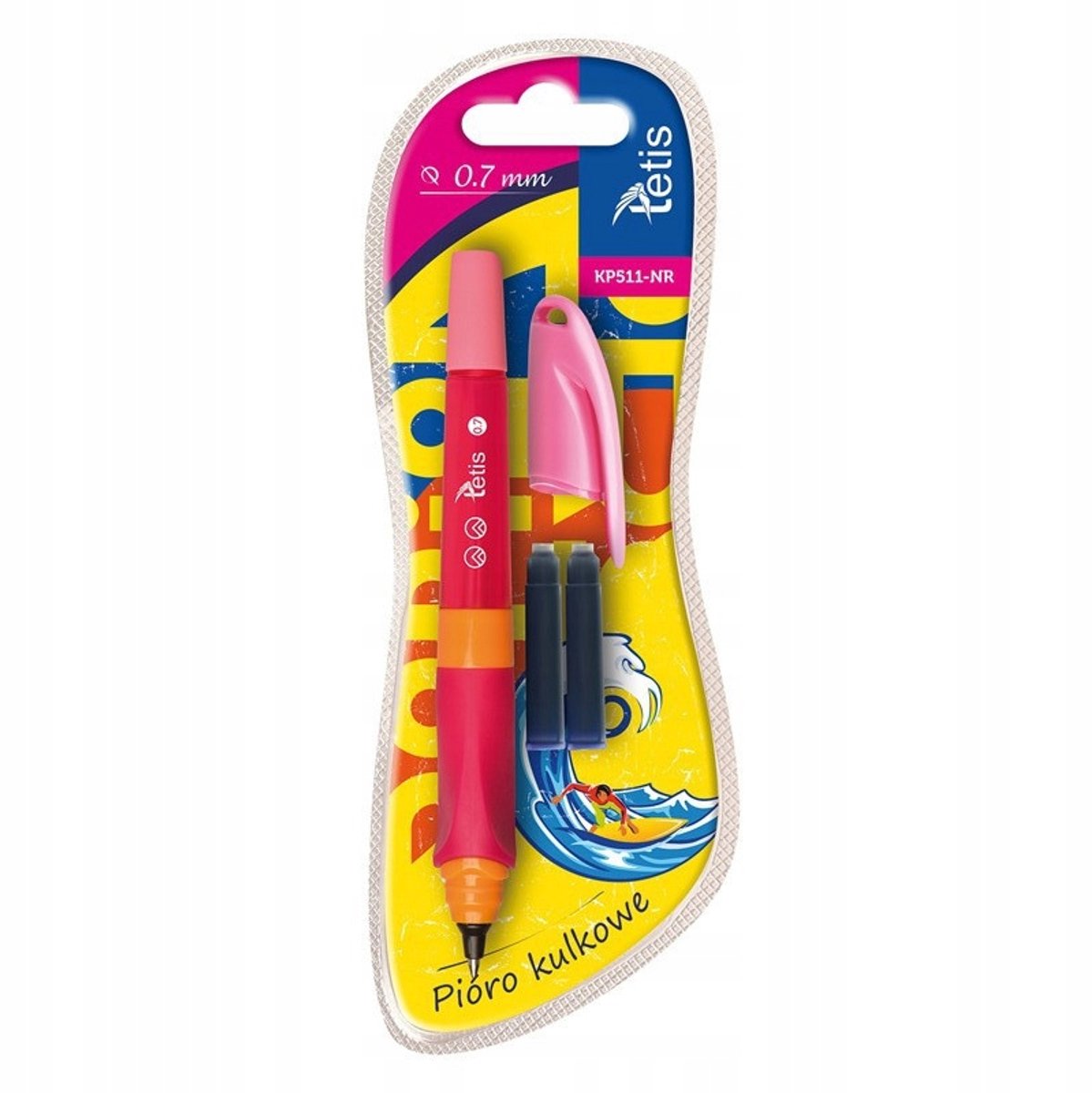 Tetis Balpen 0,7 mm Roze - Incl. 2 vullingen