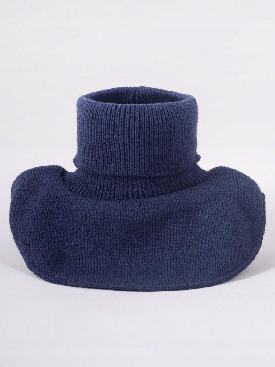 YO!CLUB Kinder Sjaal Colletje Acryl Donkerblauw Warme Fleece 2-5 Jaar