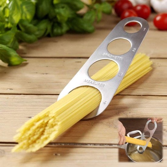 Spaghetti Ruler - Spaghetti Clip - RVS - Keukenmeter - Kleine Hulpmiddelen (2 Pack) — afbeelding 4