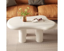 Table basse Guyii 91 cm – Table basse organique moderne – Table d'appoint Design à Pieds multiples – Table basse crème