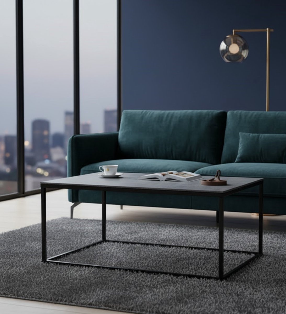 Salontafel Loft Elegance 100x60x45 cm - 100x60x45 cm - 100x60x45 cm – Stijlvolle Industrieel - Medahomestore