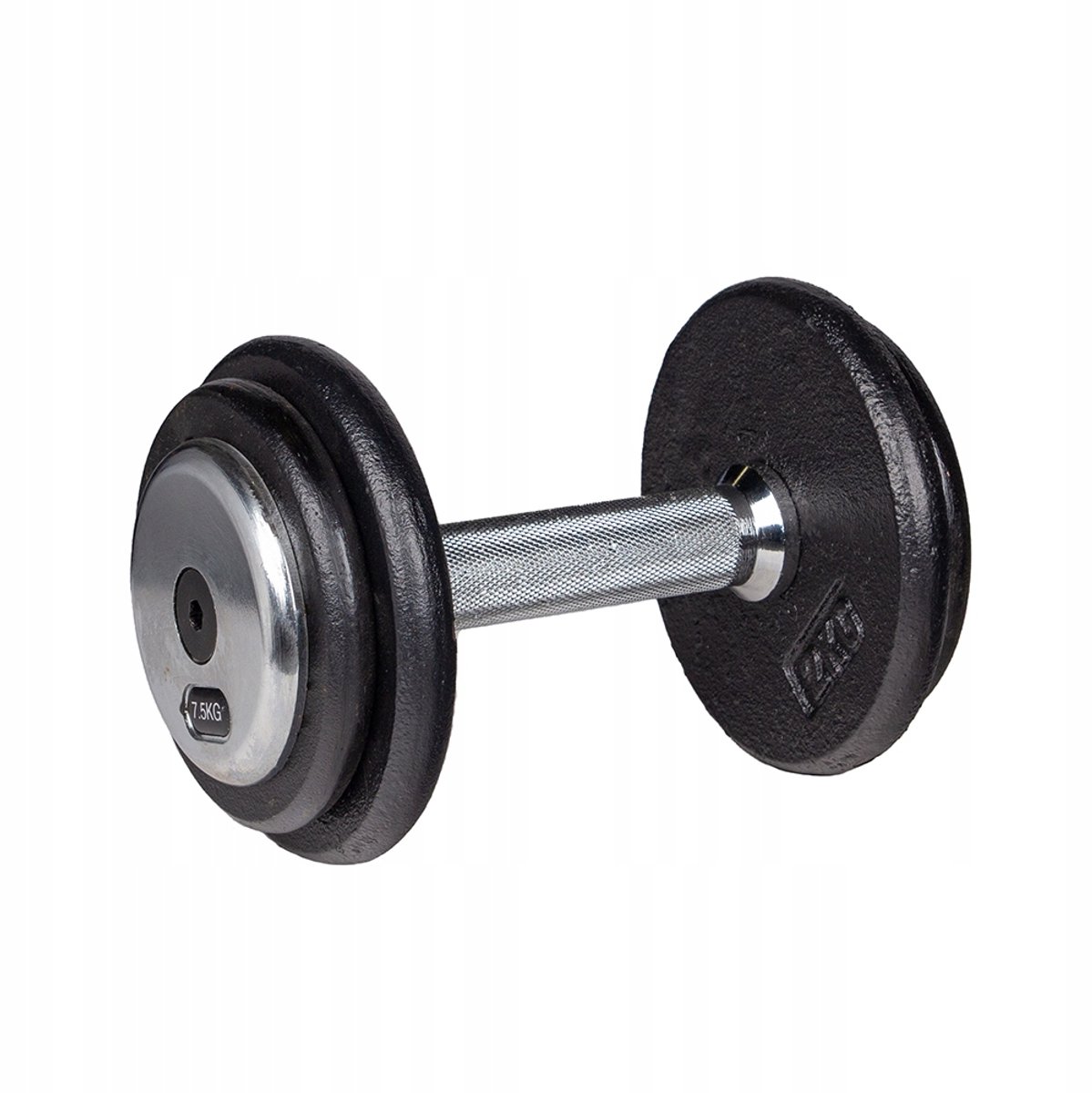 inSPORTline ProfiST Halster 7,5 kg - Chroom, Antislipgreep