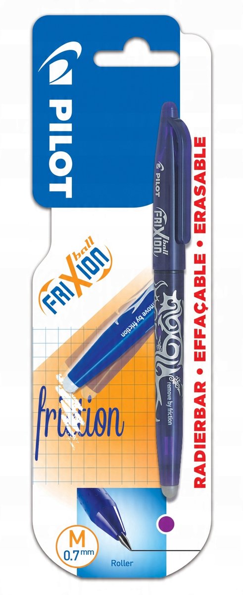 PILOT FriXion Ball Vulpen Paars 0.7mm - Uitwisbaar