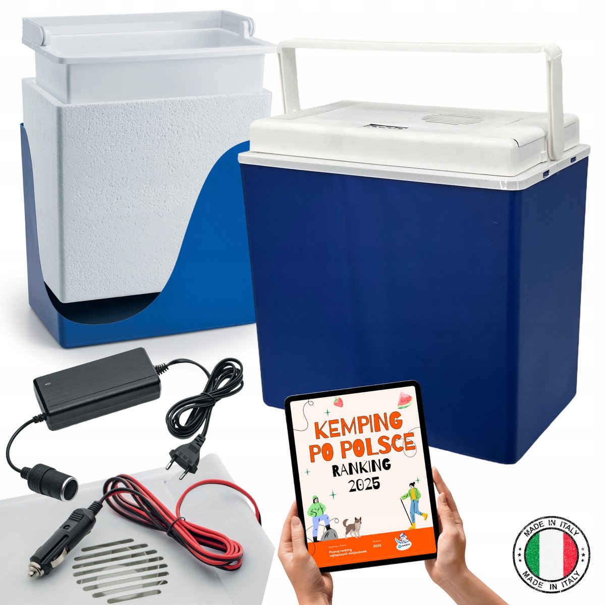 De Koelbox Electrische Kaelbox 24L 12V/230V - Auto Voor Ideal & Camper Ideaal