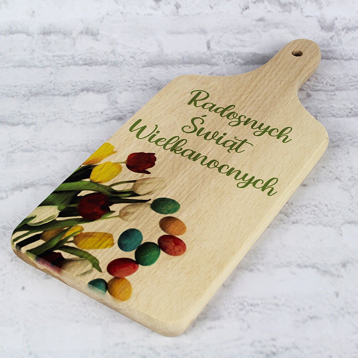 Houten Keukenplank met Paasopdruk - Decoratief & Functioneel